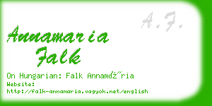 annamaria falk business card